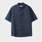 Layer Half Shirt Jacket Navy