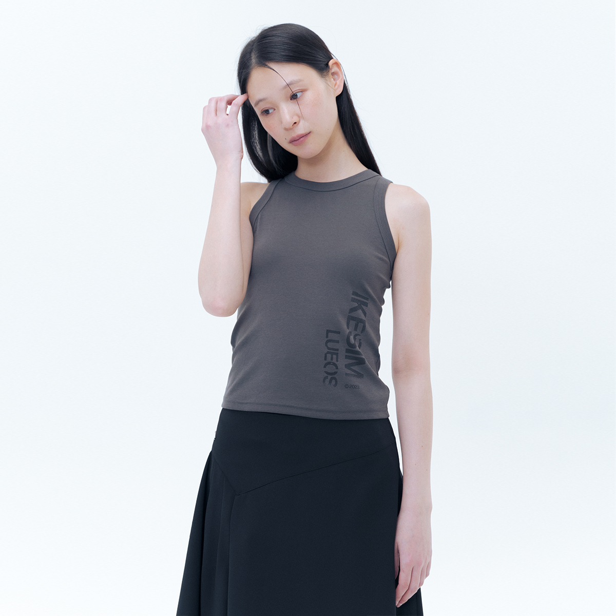 ◆MISEKI SEOUL◆ Ikesim short sleeves CHARCOAL MSK252TS10CH SHOP - ALL - 미세키서울