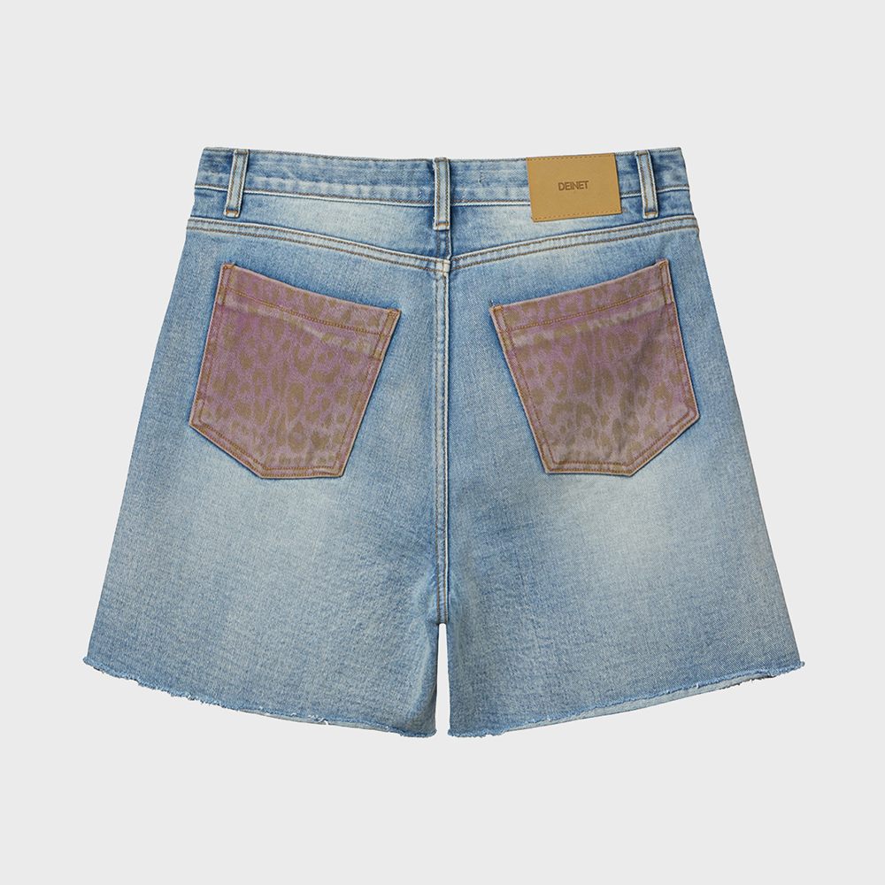miyuqueen314様リクエスト商品 DEINET BACK POCKET POINT DENIM BACK POCKET POINT DENIM SHORTS IN BLUE - 감도 깊은 취향