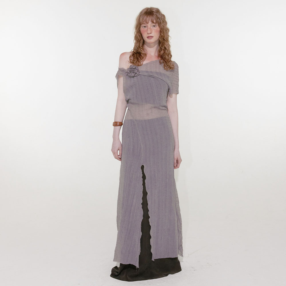 【LOULOUSEOUL】Yucca Nylon Dress (Beige) 339695a27c8ba82273ae0195203d2d