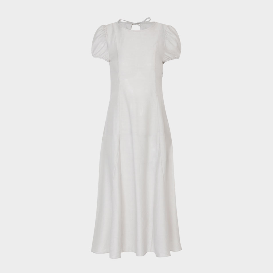 【LOULOUSEOUL】Sheer Puff Long Dress (Light Gray) Sheer Puff Long Dress (Light Gray) - 감도 깊은 취향 셀렉트샵