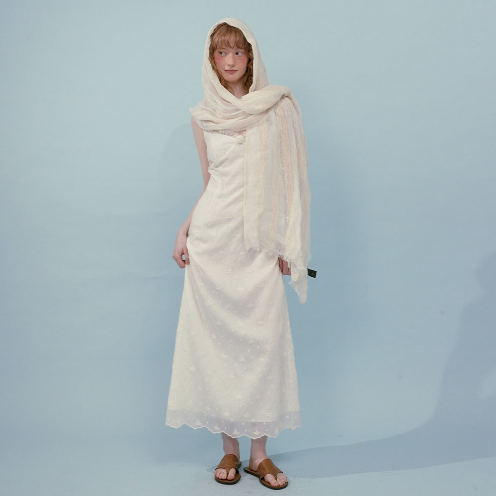 Sheer Puff Long Dress (Light Gray) - 감도 깊은 취향 셀렉트샵
