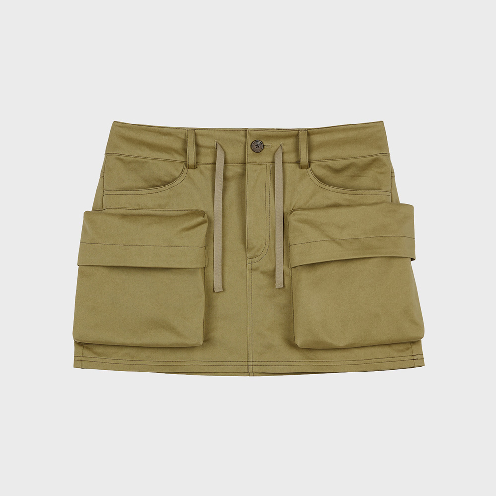 LUNAR KNIT BIKER SKIRT [BEIGE] - 감도 깊은 취향 셀렉트샵 29CM