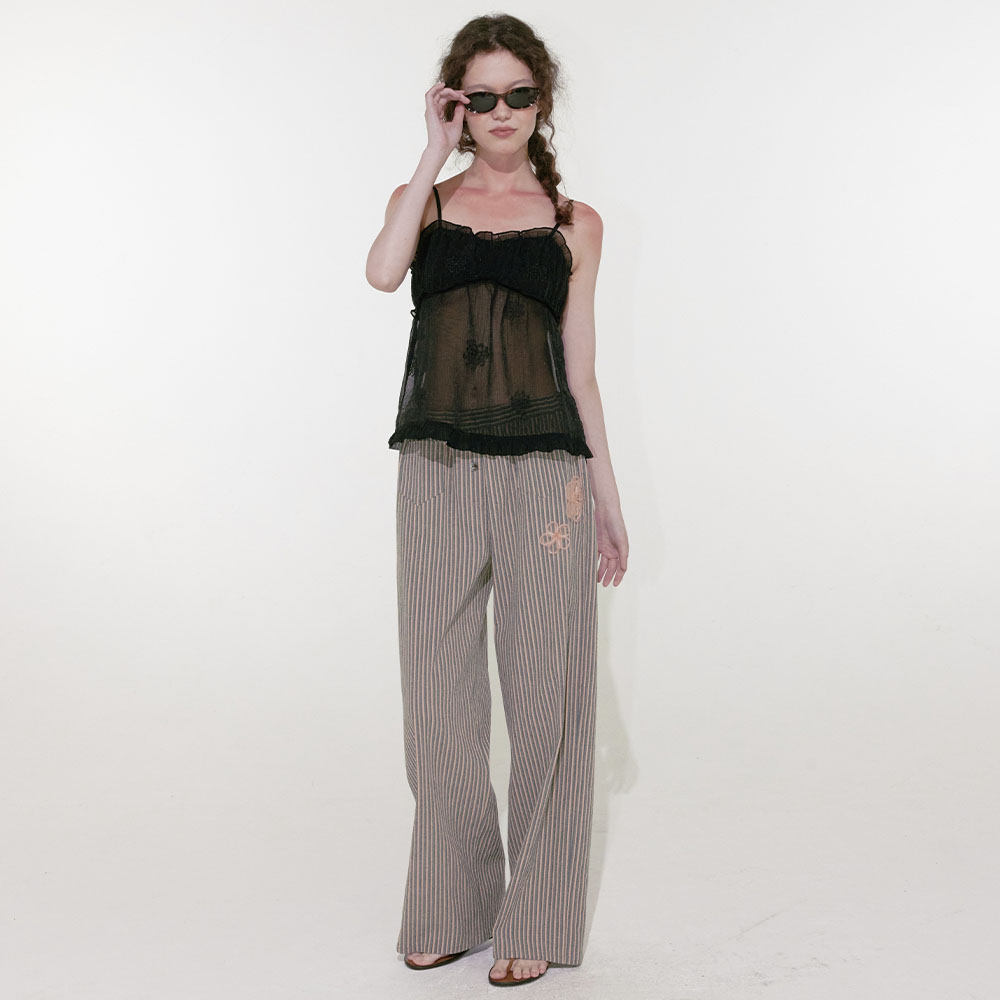 【LOULOUSEOUL】Vacation Stripe Pants (Apricot) Vacation Stripe Pants (Apricot) - 감도 깊은 취향 셀렉트샵 29CM