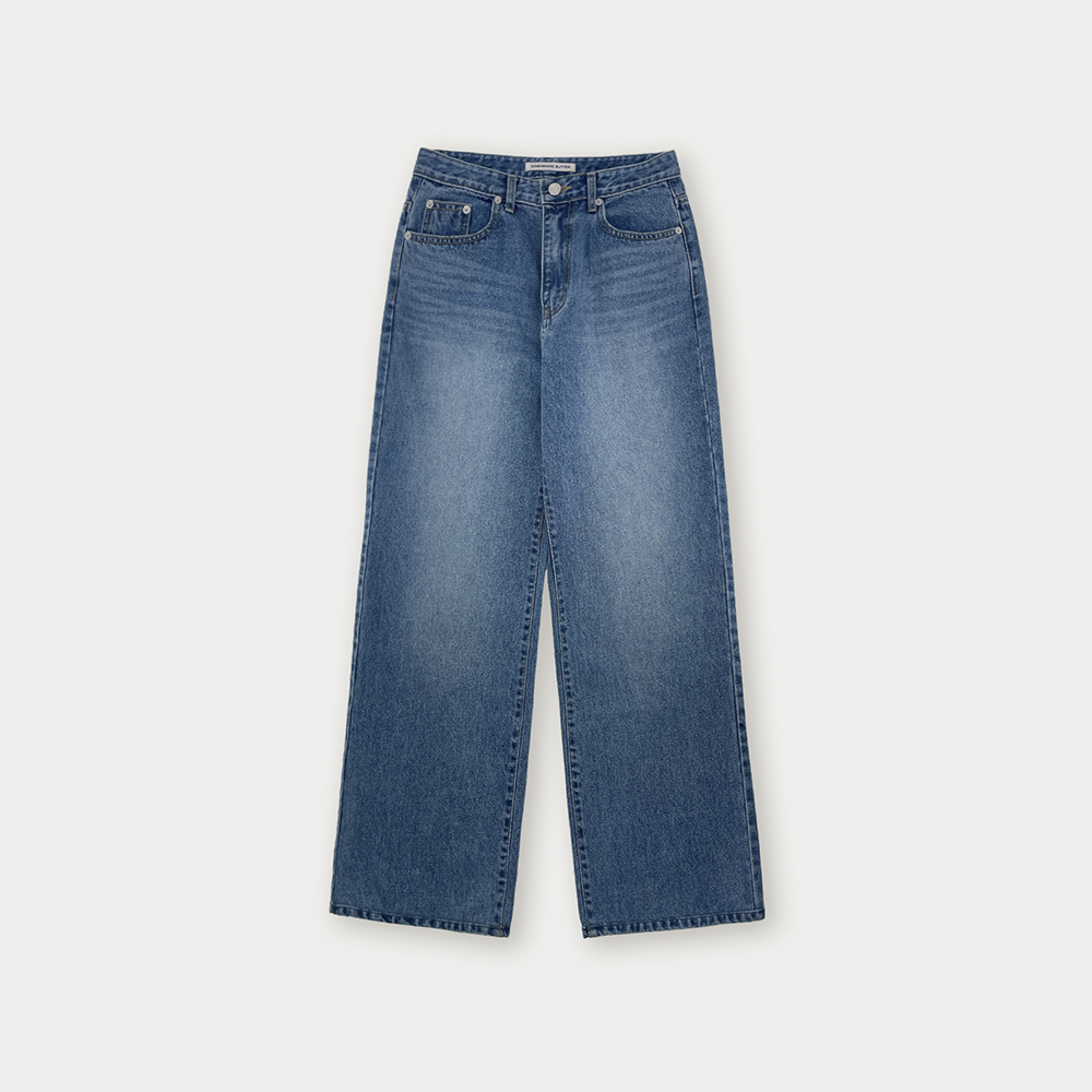 Ten Wide Denim Pants - Middle Blue - 감도 깊은 취향 셀렉트샵