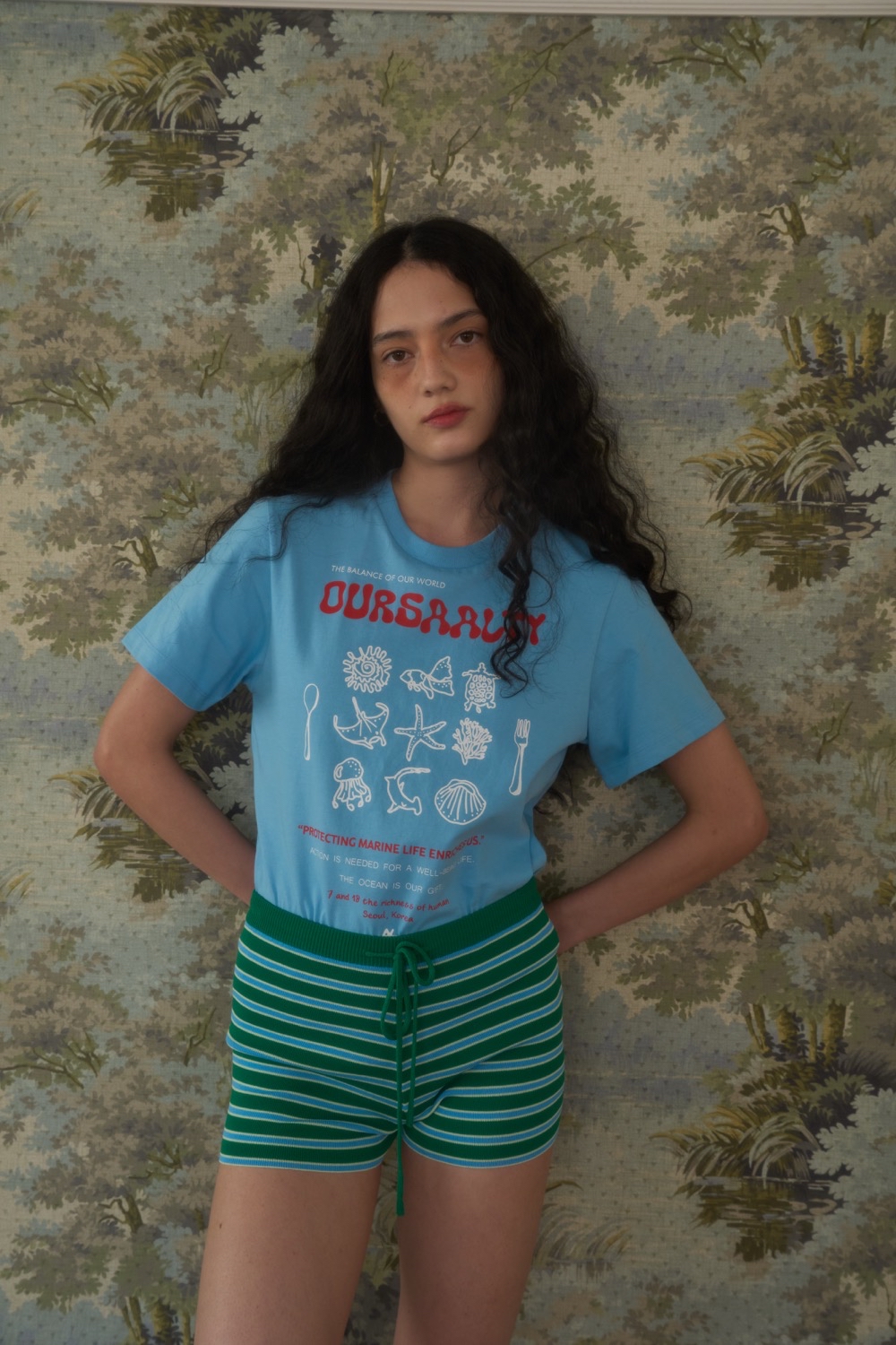ショートパンツ [OURSAALTY] Mentors Knit Microshorts Mentors Knit Microshorts / Green - 감도 깊은 취향 셀렉트샵 29CM