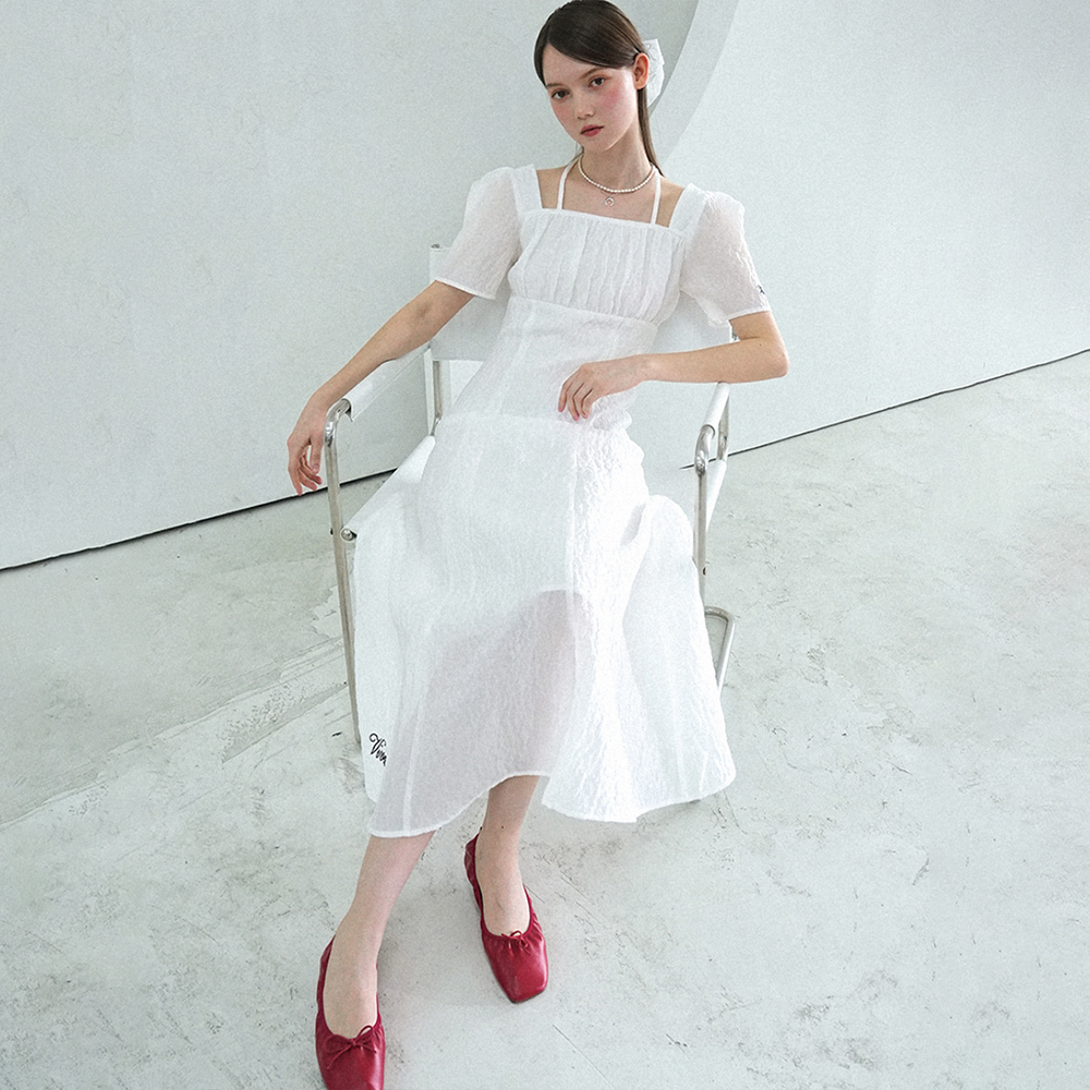 Cest_White doll collar chiffon dress - 감도 깊은 취향 셀렉트