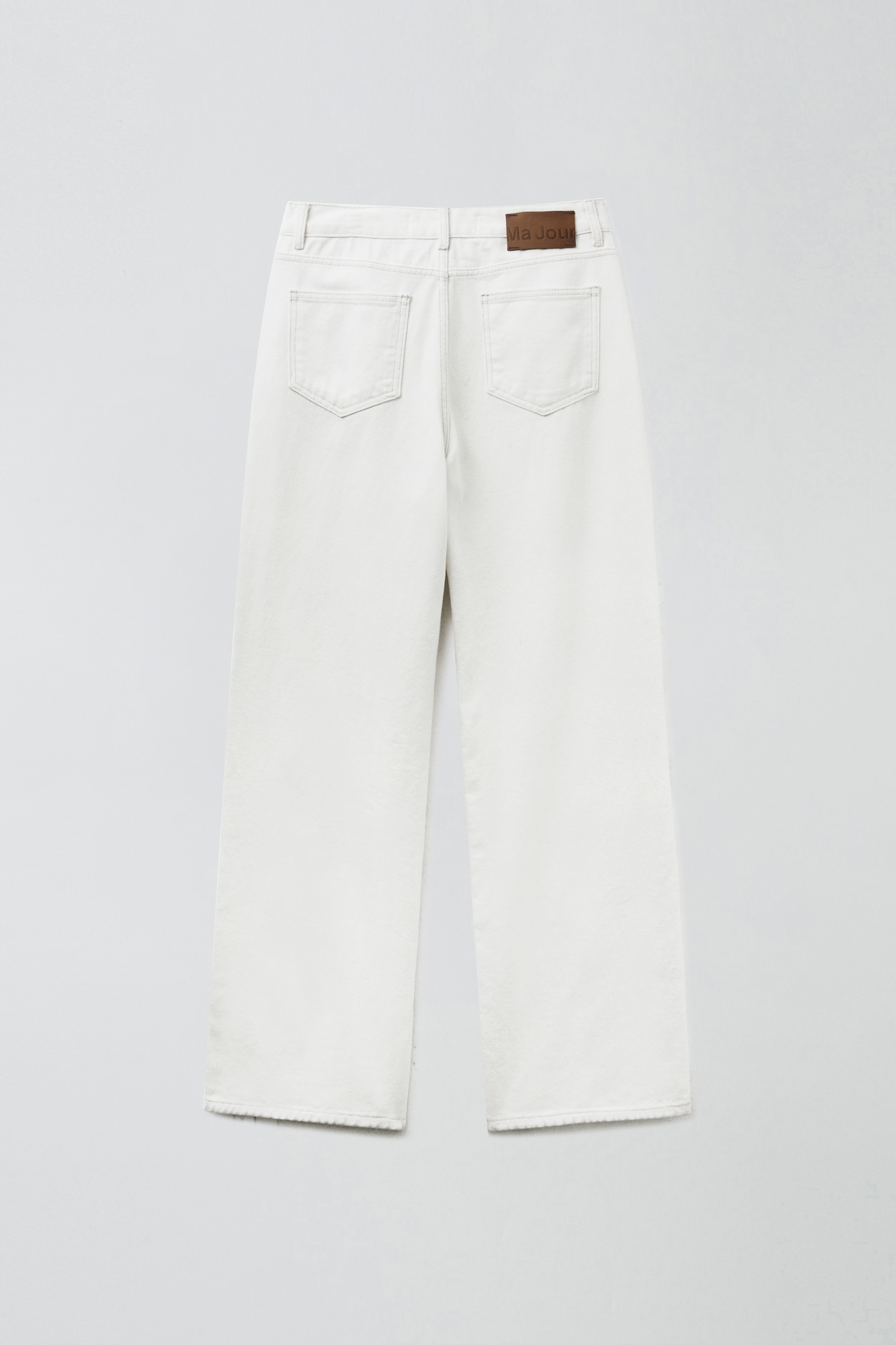 美品HOMME girls ホワイトデニムパンツ STRAIGHT-LEG デニムパンツ - ホワイト | ZARA Japan / 日本