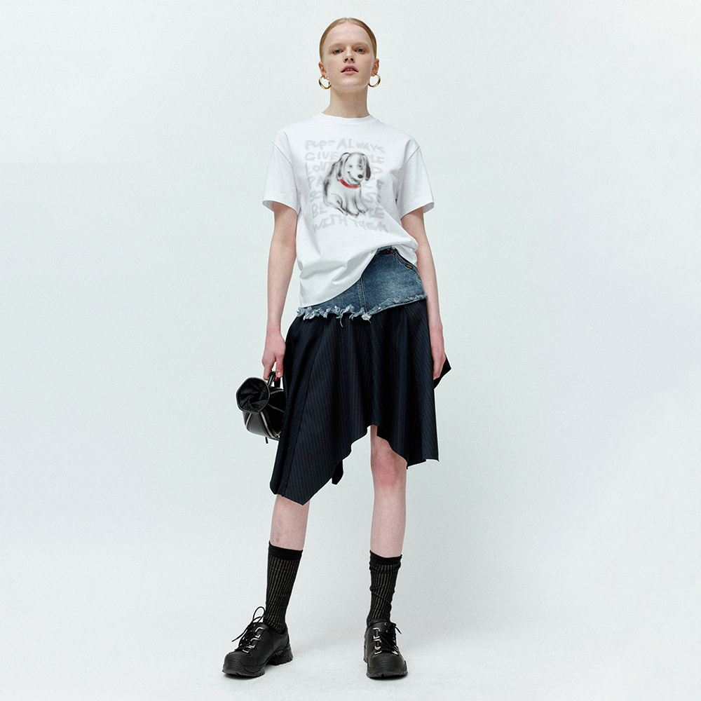 ★ANDERSSON BELL★ Sevigny Layered T-Shirt atb1312w(ORANGE) SEVIGNY LAYERED T-SHIRT atb1312w(ORANGE) – Andersson Bell