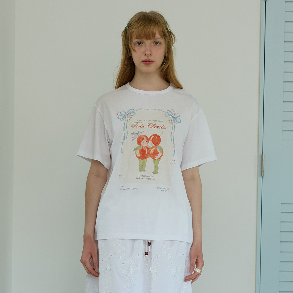 APPLE DOT OVERFIT T-SHIRT, IVORY - 감도 깊은 취향 셀렉트샵 29CM
