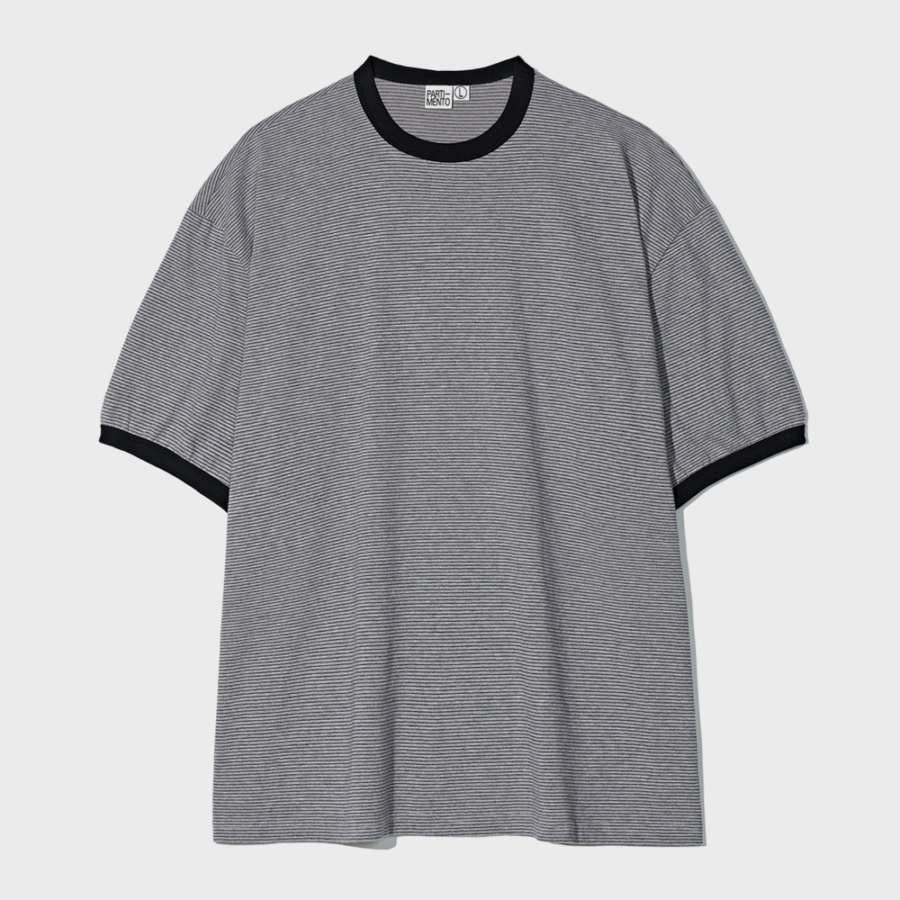 Engineered Stripe Ringer Tee Black - 감도 깊은 취향 셀렉트샵