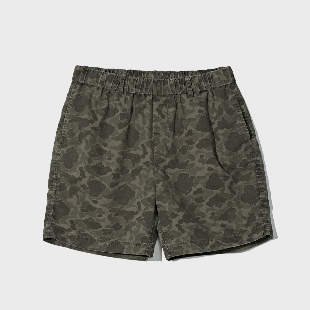 PARTIMENTOのVintage Camo Side Puckering Shorts MUSINSA | PARTIMENTO Vintage Camo Side Puckering Shorts Brown