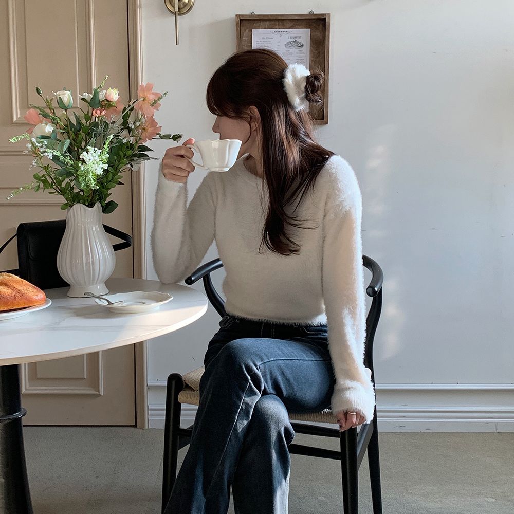 알로하 착용] [4차] SOFT BOAT NECK KNIT_4COLOR - 감도 깊은