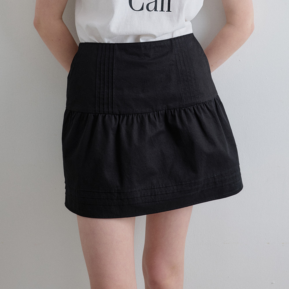 ★NOFFICIALNOFFICE★LACE PUMPKIN BANDING SKIRT BLACK★正規品 LACE PUMPKIN BANDING SKIRT BLACK - 감도 깊은 취향 셀렉트샵 29CM