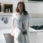 [29CM 단독 10차 재입고] wrinkled lapel shirts (white stripe)
