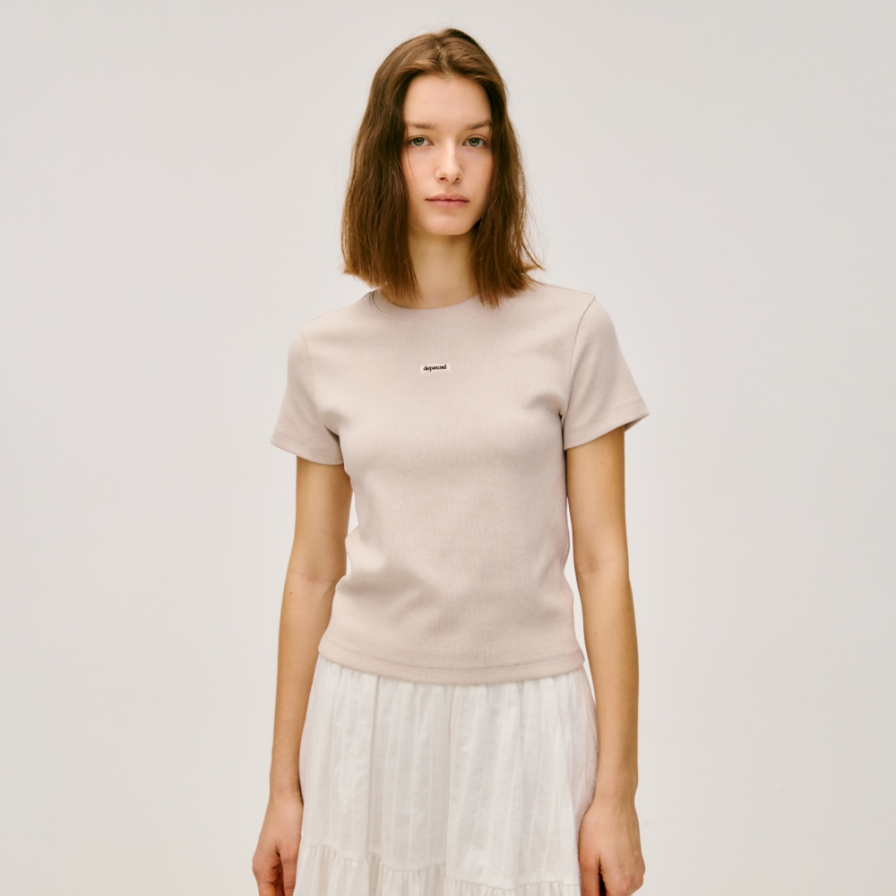 dpwd half sleeve stripe t-shirts - ivory - 감도 깊은 취향