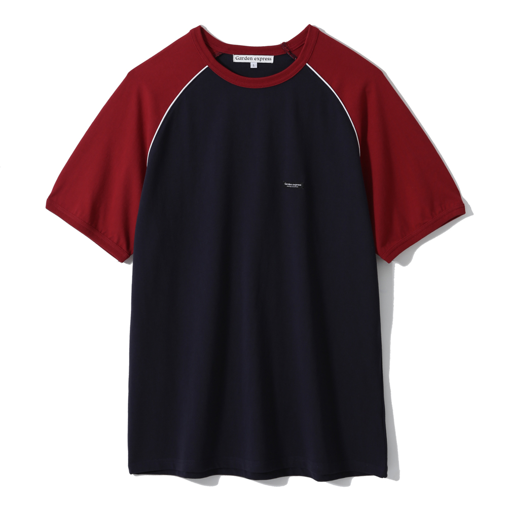 ◇1993studio◇ FC Seoul raglan color combination t-shirt lig Two Tone Logo Embroidery Oversized Tee | brown | Calvin