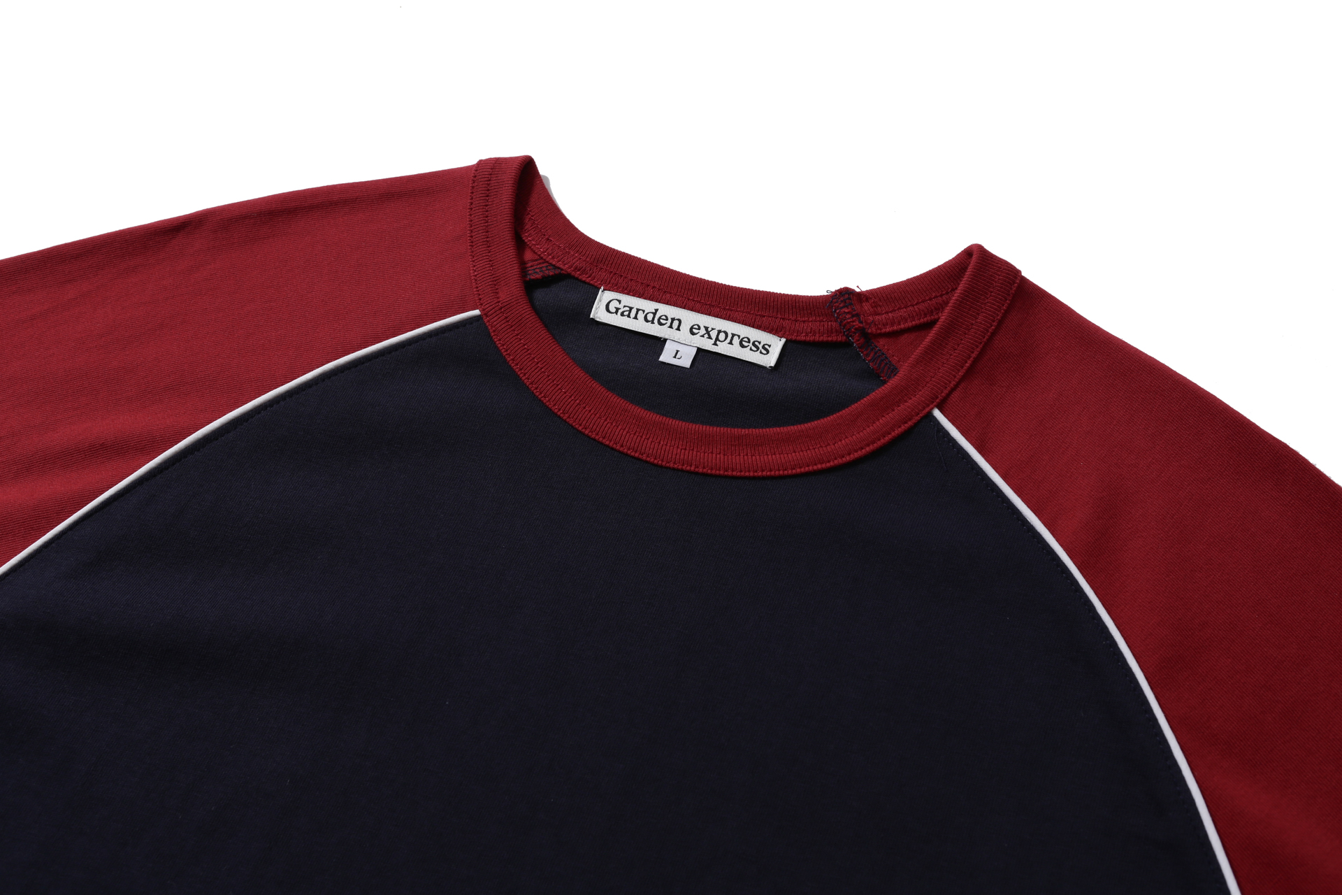 Color Block Raglan T-Shirt (red mix) - 감도 깊은 취향 셀렉트