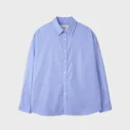 Poplin Stripe Shirt - Blue