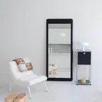스퀘어 디자인 전신 협탁 거울 - 블랙 (Large) / 오브제 인테리어 카페 병원 대형 미러 거치형 신혼 집꾸미기 벽거울 소품 포토존