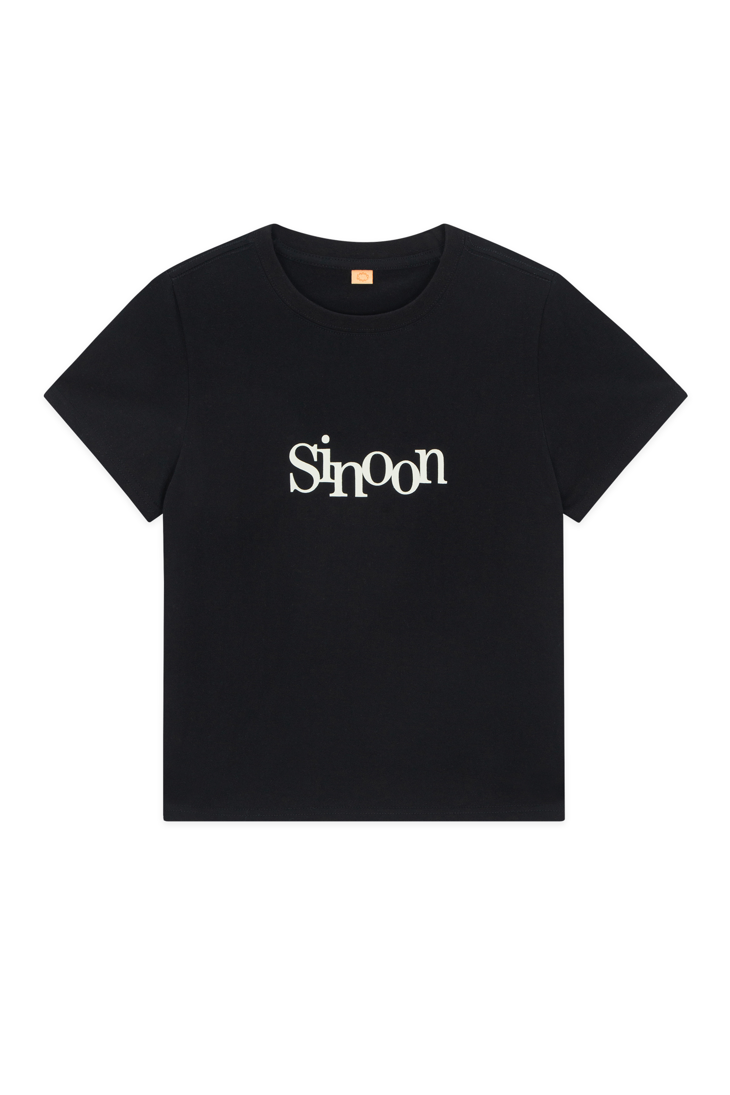 韓国人気 [SINOON] SIGNATURE LOGO T-SHIRTS Sinoon Signature Logo T-Shirts (Black) - 감도 깊은 취향