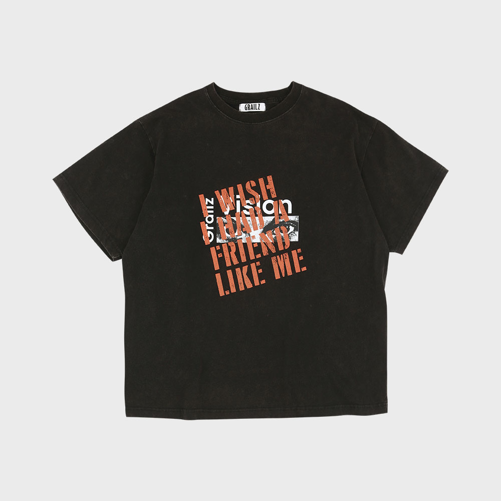 GRAILZ X KOIN SEOUL] BACK TO US T-SHIRTS [BLACK] - 감도 깊은