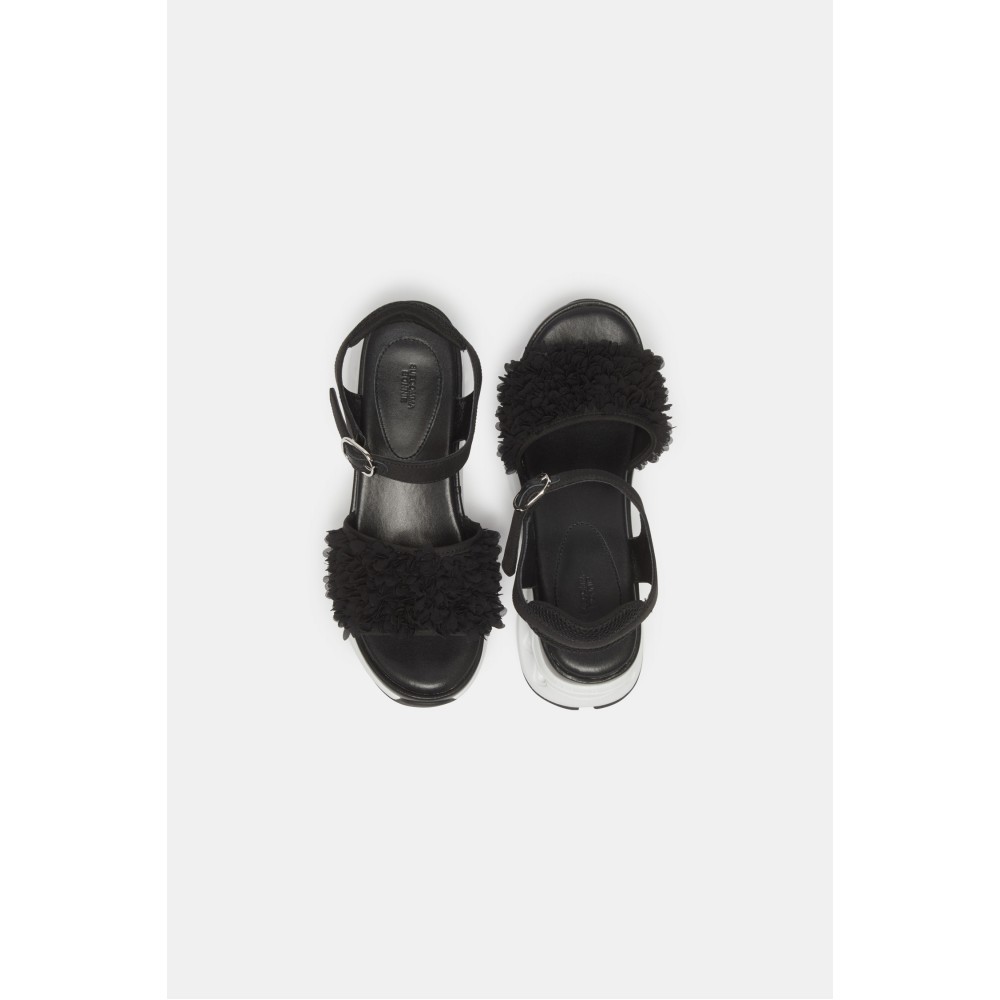 ★SUECOMMA BONNIE★ Flower strap sandalblack DG2AM25026BLK Designer fashion, Seoul-fully created | W Concept