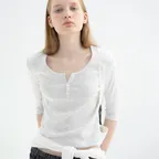 [24th]  Zoe cotton t-shirt_melange