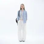 Poppy cargo pants_white