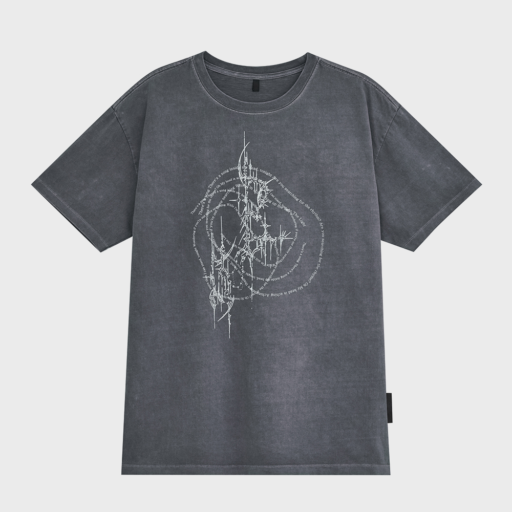 Tシャツ・カットソー NOT4NERD Dagger Tribal 3 Star Regular Fit Ringer TShirts Gr 낫포너드(NOT4NERD) Dagger Tribal 3 Star Regular Fit Ringer T