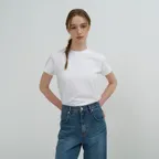 Solid Cotton T-shirt_Ivory