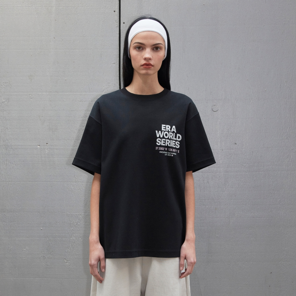 [ERA] WOMEN ERA WORLD SLIM CROPPED T /追跡付 RQYYD Women V Neck Short Sleeve Crop Top Y2k Slim Fit Solid
