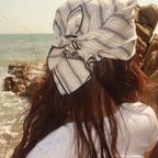 [29CM단독] Stripe Picnic Scarf - Charcoal