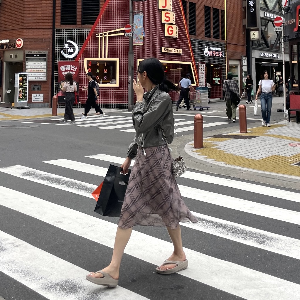 【LOULOUSEOUL】Joy Wool Check Midi Skirt (Green) Skirt - LOULOUSEOUL