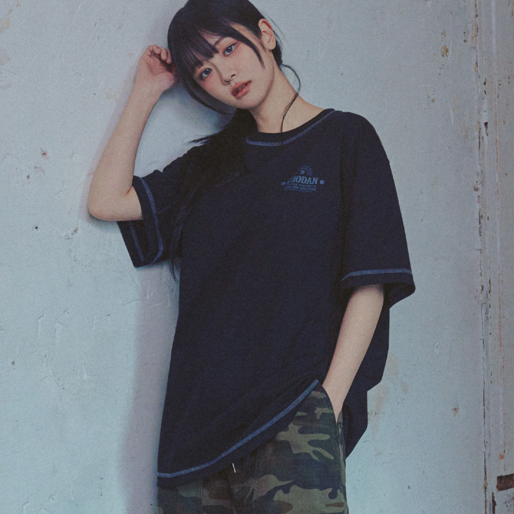 【1993studio】[CHODANx1993Studio] Stitch Color Block T-shirt 1993studio】[CHODANx1993Studio] Stitch Color Block T-shirt