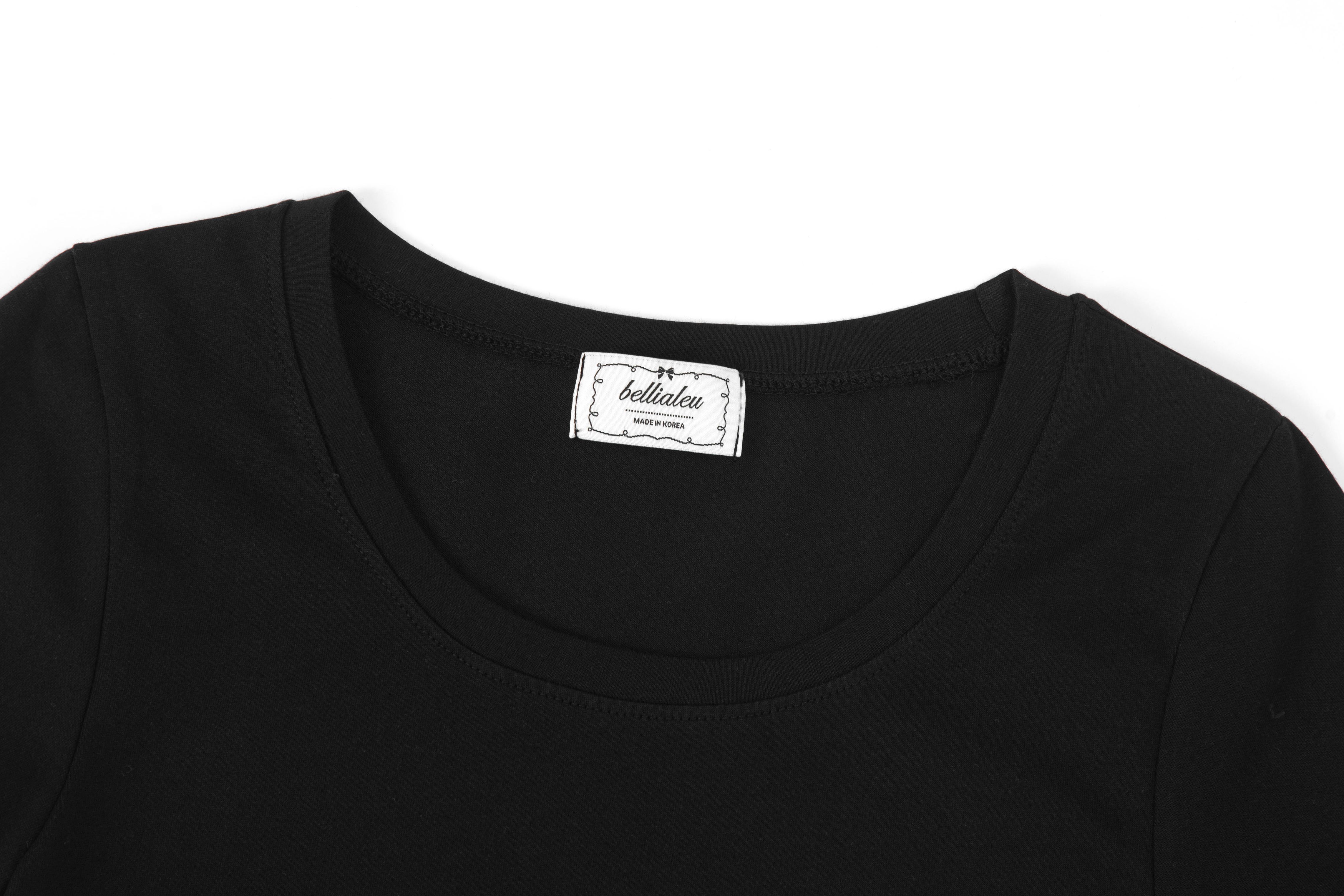 【Bellialeu】Back line half tee MUSINSA | BELLIALEU TWINKLE HALF TEE-BLACK