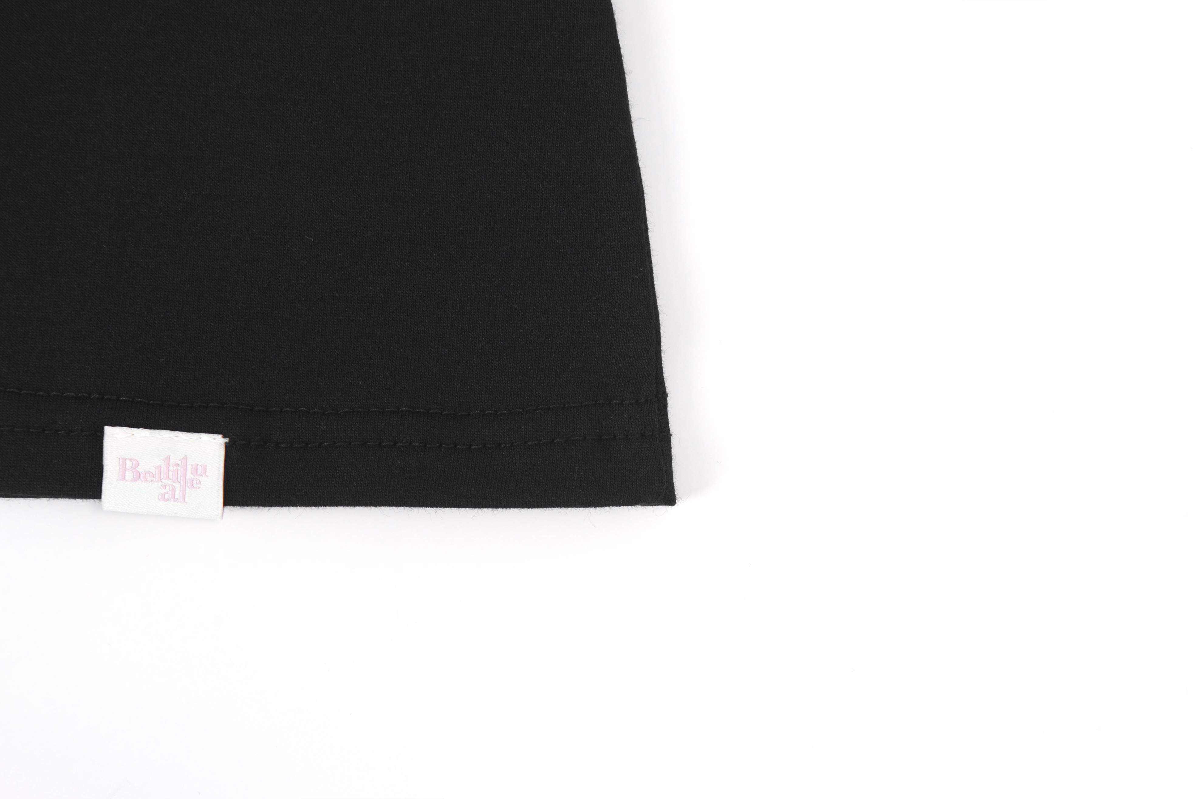 MUSINSA | BELLIALEU TWINKLE HALF TEE-BLACK