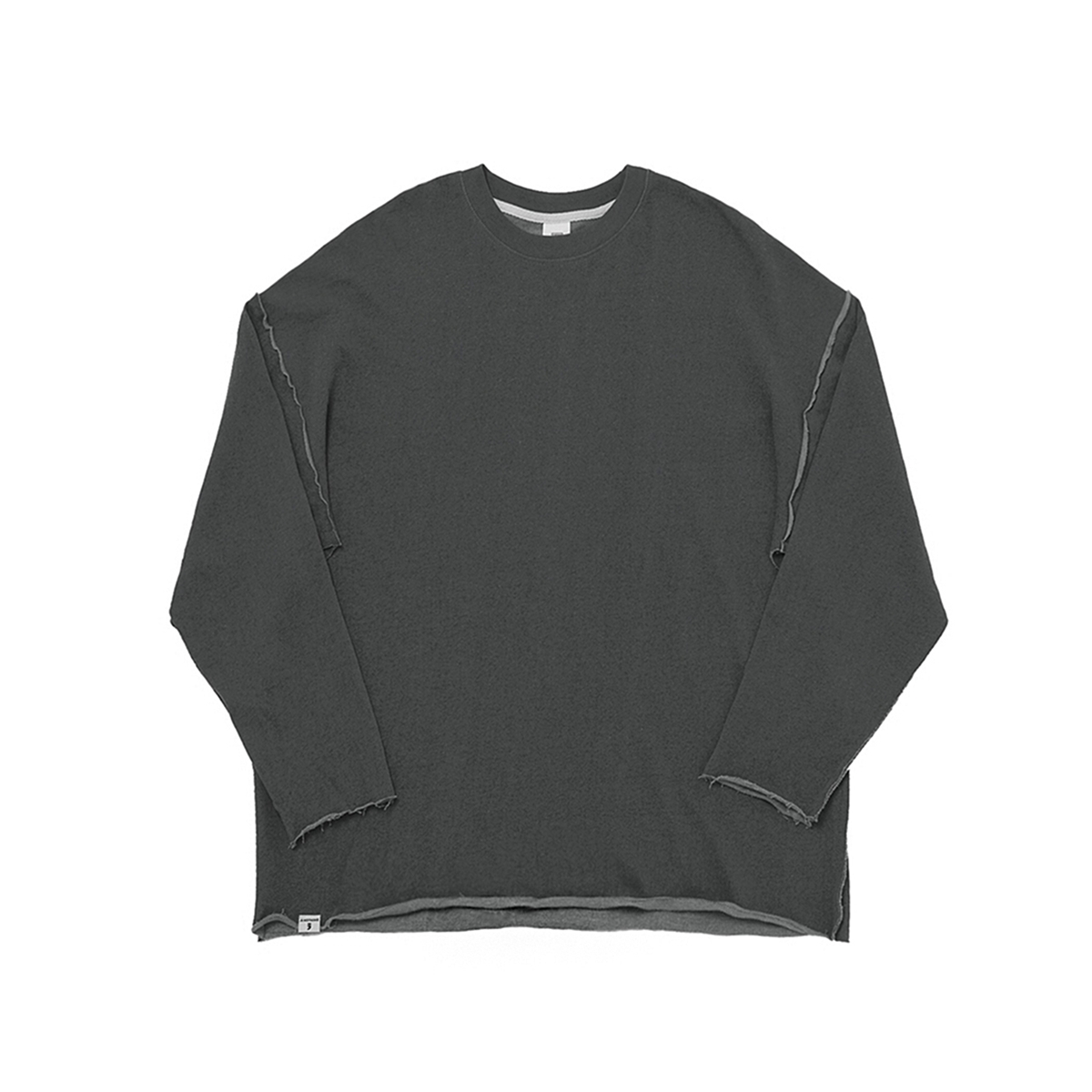 VINTAGE P. DYEING CUT-OUT BOX TEE (Black) - 감도 깊은 취향
