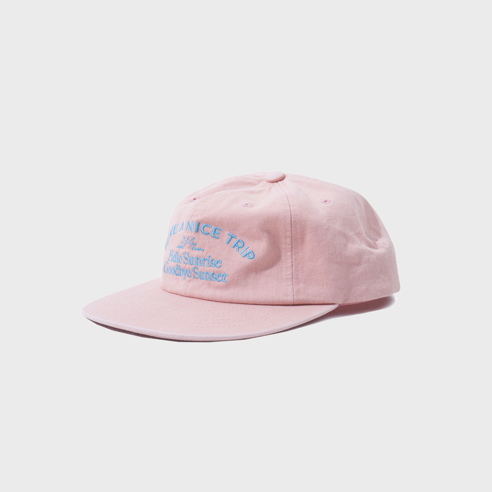 HELLO■Washed Typo Arch Logo 6panel Cap_Coral Pink Washed Typo Arch Logo 6panel Cap_Coral Pink - 감도 깊은 취향