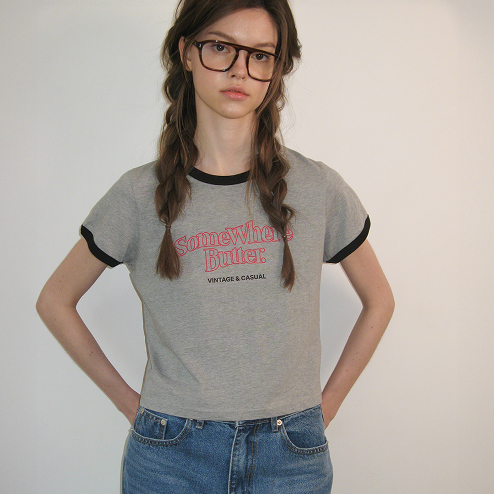 韓国 人気[SOMEWHERE BUTTER]BOUCLE HEART LOGO TOP 13th / 8.8 출고 Boucle Heart Logo Top - Ivory - SOMEWHERE