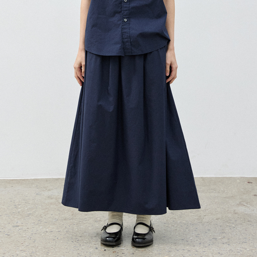 スカート H-Line Pocket Midi Skirt - Navy H LINE POCKET MIDI SKIRT - NAVY - 감도 깊은 취향 셀렉트샵 29CM