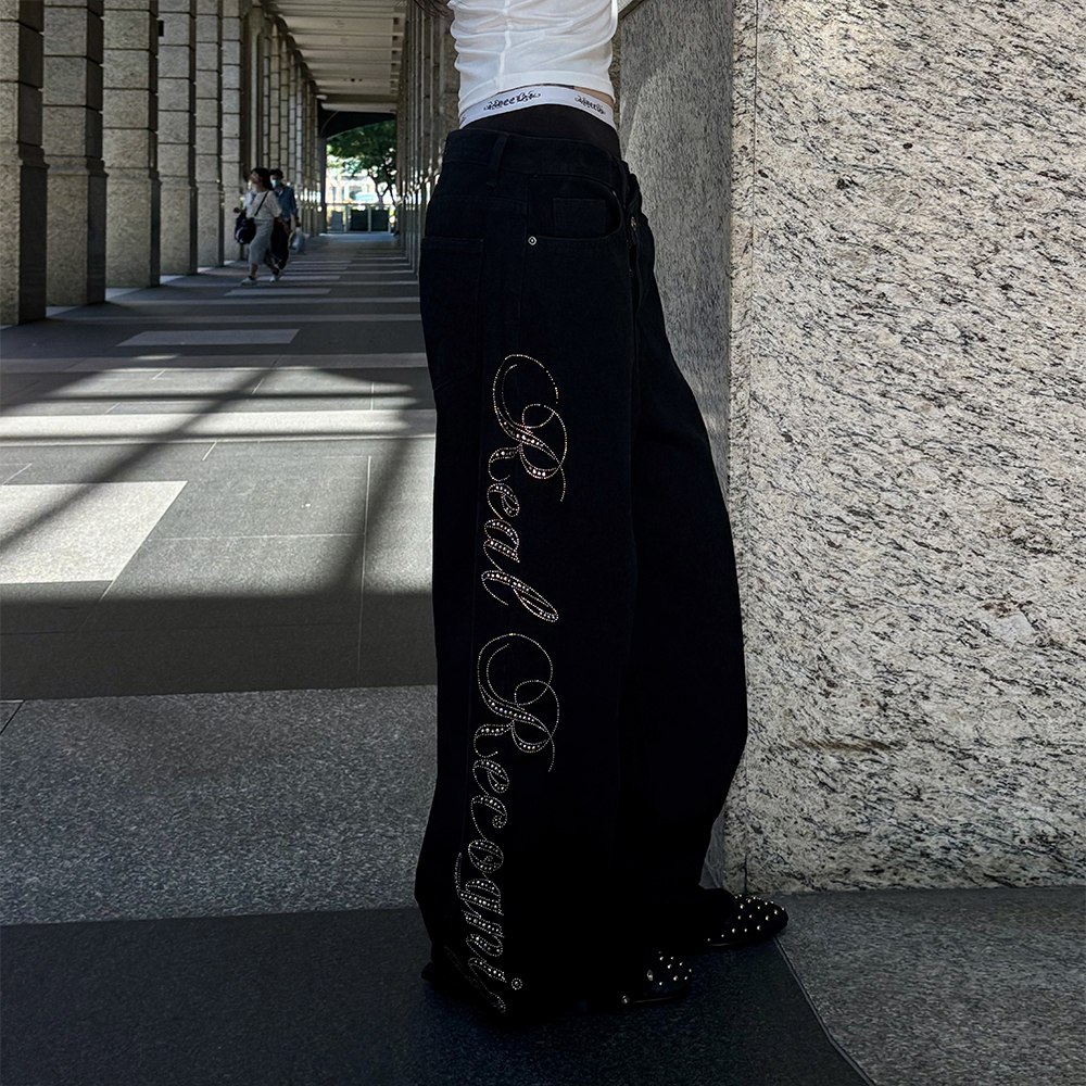 ★YEEL★ YEEL SIDE CUBIC DENIM PANTS YEEL SIDE CUBIC DENIM PANTS BLACK - 감도 깊은 취향 셀렉트샵 29CM