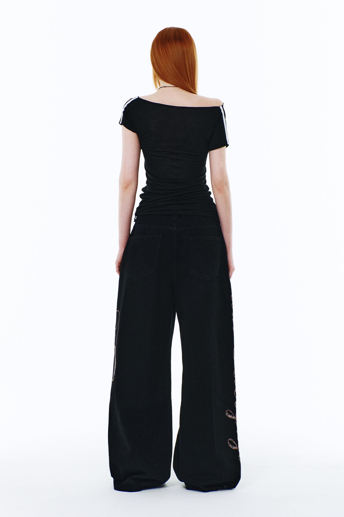 [YEEL] YEEL SIDE CUBIC DENIM PANTS /追跡付 YEEL SIDE CUBIC DENIM PANTS BLACK - 감도 깊은 취향 셀렉트샵 29CM