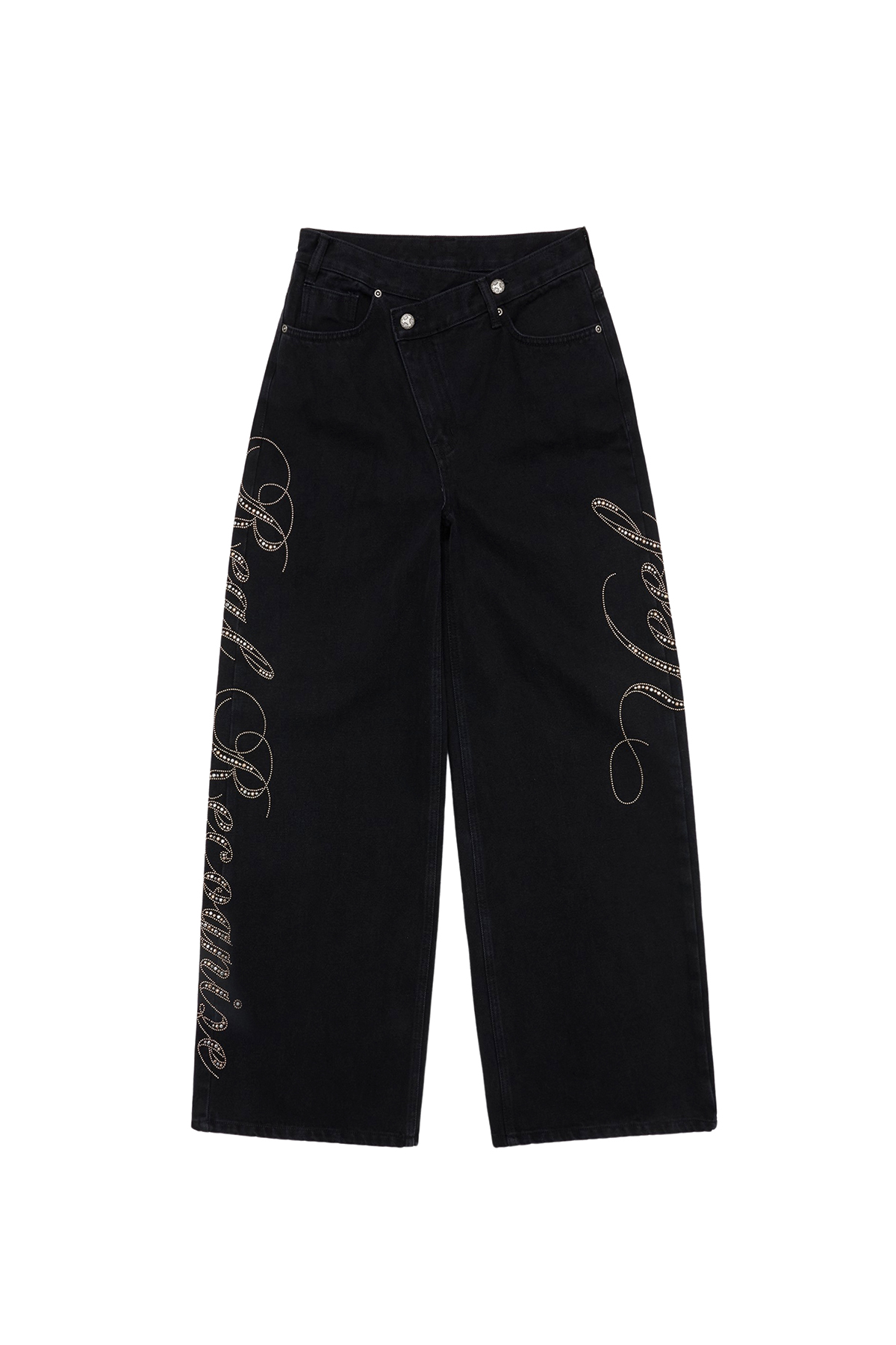 YEEL SIDE CUBIC DENIM PANTS BLACK - 감도 깊은 취향 셀렉트샵 29CM