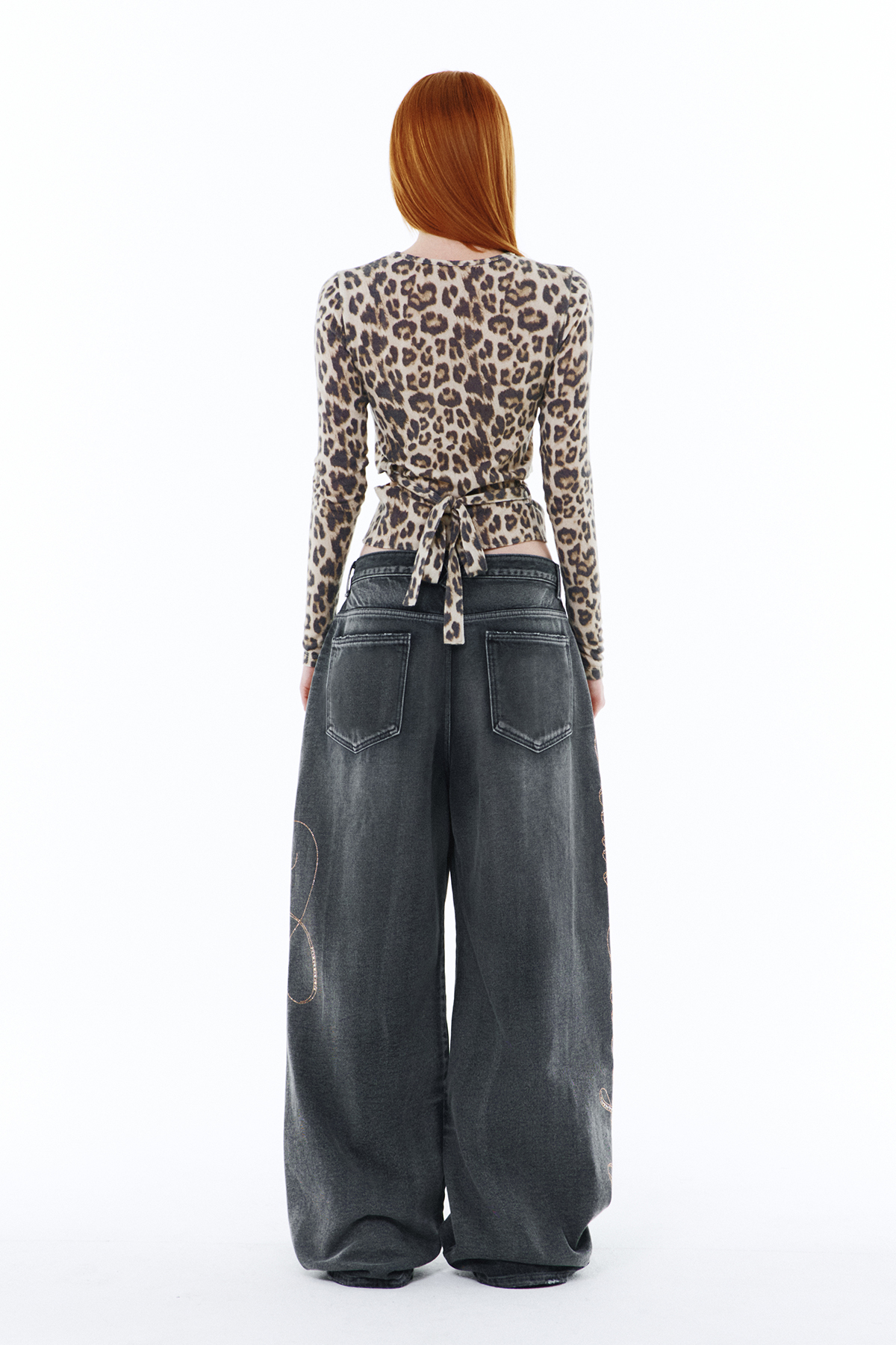 YEEL SIDE CUBIC DENIM PANTS GREY - 감도 깊은 취향 셀렉트샵 29CM