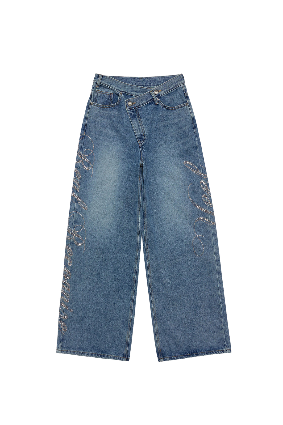 YEEL SIDE CUBIC DENIM PANTS BLUE - 감도 깊은 취향 셀렉트샵 29CM