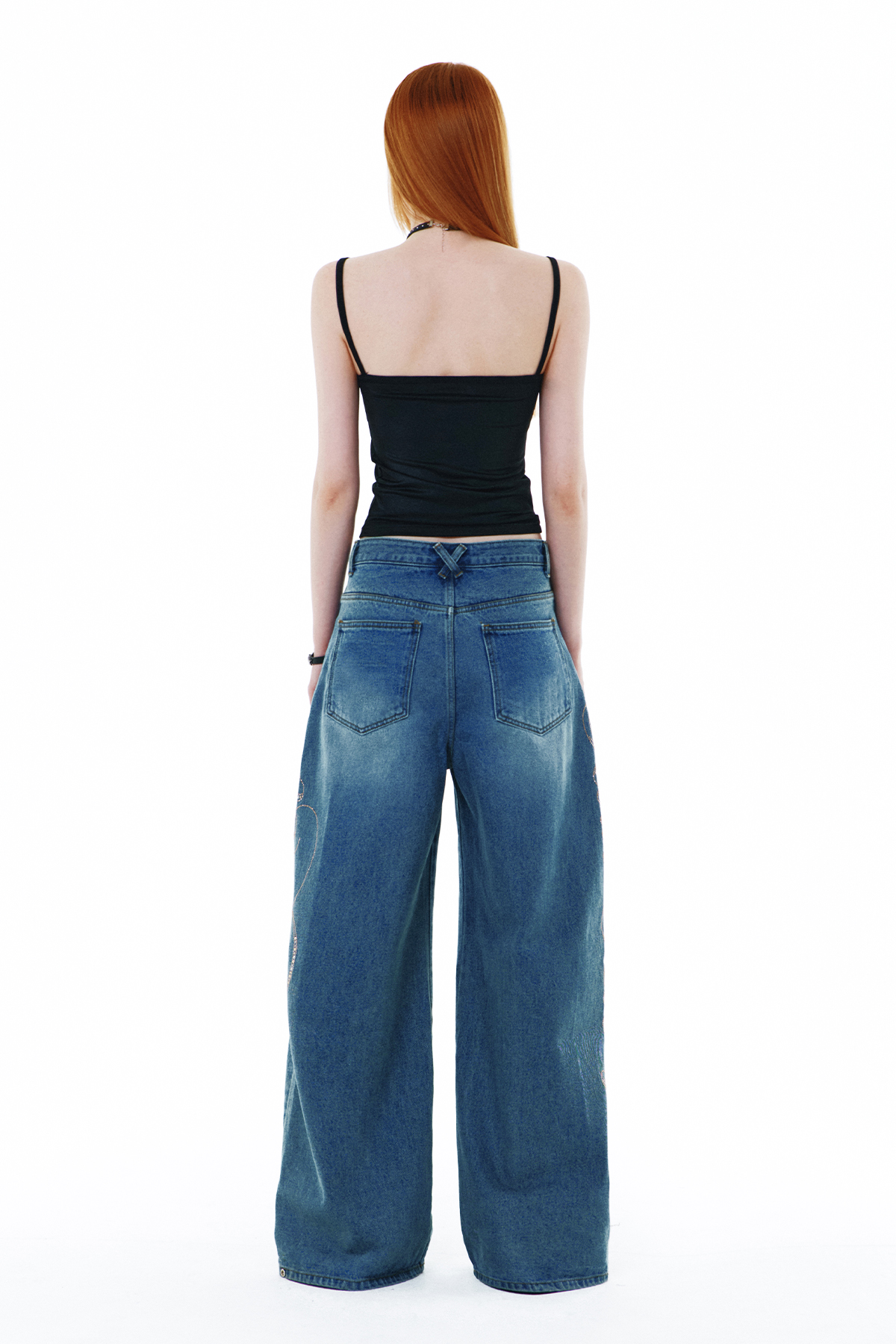 YEEL SIDE CUBIC DENIM PANTS BLUE - 감도 깊은 취향 셀렉트샵 29CM