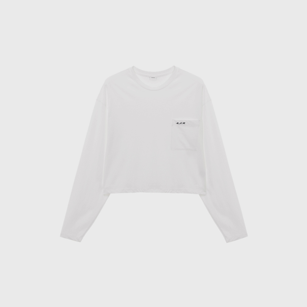 Tシャツ・カットソー [NICEGHOSTCLUB]UNICORN CIRCLE SLIM L/S TEE_WHITE(NG2FSUT55 MUSINSA | NICE GHOST CLUB UNICORN CIRCLE SLIM L/S TEE_WHITE