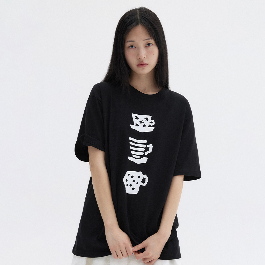 [ NERDY ]★25SS★韓国人気★I LOVE NERO SHORT SLEEVE T-SHIRT 3차] Love Nero T-shirt (White) - 감도 깊은 취향 셀렉트샵 29CM