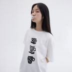 CUP OVERFIT T-SHIRT, WHITE